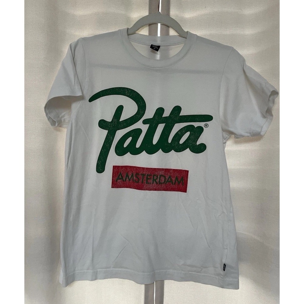 PATTA Amsterdam Graphic Logo T-Shirt Short Sleeve Crew Cotton Unisex Sz Sm Med